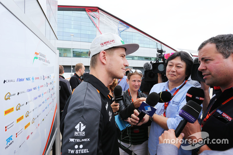 Ніко Хюлкенберг, Sahara Force India F1 з Тед Кравітц, Sky Sports піт-лейн Репортер