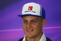 Marcus Ericsson, Sauber F1 Team en la conferencia de prensa de la FIA