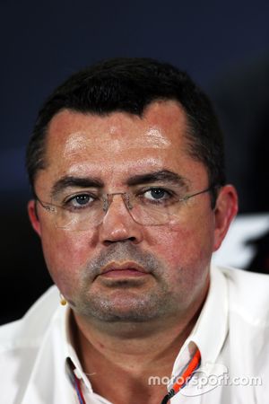 Eric Boullier, McLaren Racing Director in the FIA Press Conference