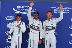 Felipe Massa, Williams, Lewis Hamilton e Nico Rosberg, Mercedes AMG F1
