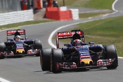 Max Verstappen, Scuderia Toro Rosso STR10 leads team mate Carlos Sainz Jr., Scuderia Toro Rosso STR1