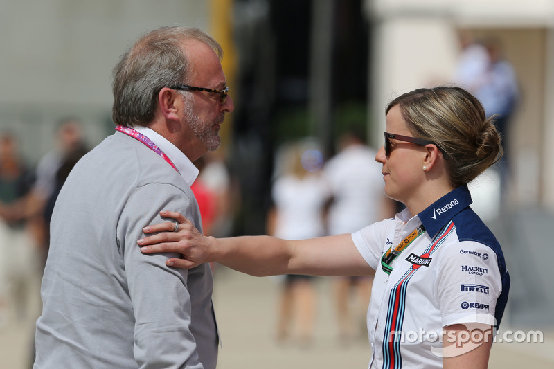 Didier Coton, Fahrermanager, mit Susie Wolff, Williams-Entwicklungsfahrerin