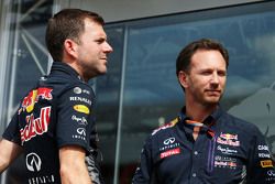 Dominik Mitsch, Red Bull Racing Head of Marketing with Christian Horner, Red Bull Racing Team Principal