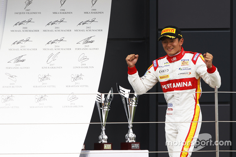 Le vainqueur Rio Haryanto, Campos Racing