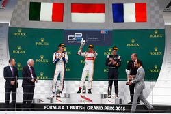 Podium: winner Rio Haryanto, Campos Racing, second place Raffaele Marciello, Trident, third place Pi