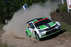 Pontus Tidemand et Emil Axelsson, Skoda Motorsport Skoda Fabia R5