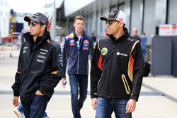 Sergio Pérez, Sahara Force India F1 con Pastor Maldonado, Lotus F1 Team