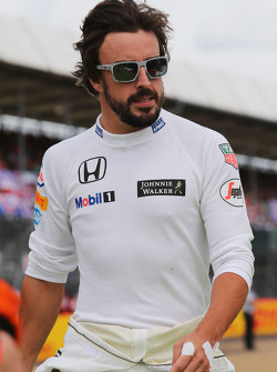 Fernando Alonso, McLaren sur la grille