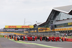 La grille avant le départ de la course