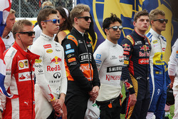Nico Hulkenberg, Sahara Force India F1 y Sergio Pérez, Sahara Force India F1