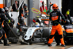 Sergio Pérez, Sahara Force India en los pits