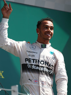 1st place Lewis Hamilton, Mercedes AMG F1.