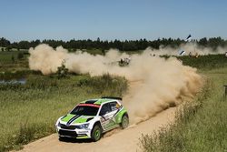 Pontus Tidemand y Emil Axelsson, Skoda Motorsport Skoda Fabia R5