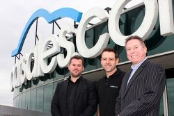 Carsales Director  Chris Polites, Nissan Motorsport owner/driver Todd Kelly and Carsales Managing Director and CEO Greg Roebuck.