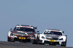 Tom Blomqvist, BMW Team RBM BMW M4 DTM, et Maximilian Götz, Mücke Motorsport Mercedes-AMG C 63 DTM