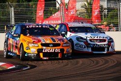 Shane van Gisbergen, Tekno Autosports Holden and Dale Wood, Brad Jones Racing Holden