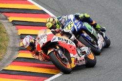 Dani Pedrosa, Repsol Honda Team and Valentino Rossi, Yamaha Factory Racing