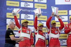 GTE podium: second place Duncan Cameron, Matt Griffin, Aaron Scott