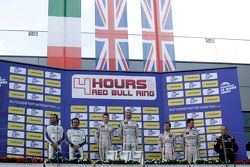 Podium LMP3 : les vainqueurs Chris Hoy, Charlie Robertson