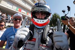 El ganador de la pole, José María López, Citroën C-Elysée WTCC, Citroën World Touring Car team