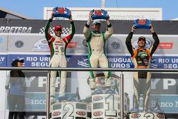 Podio: Agustín Canapino, Jet Racing Chevrolet y Facundo Ardusso, Trotta Competicion Dodge y Juan Marcos Angelini, UR Racing Dodge