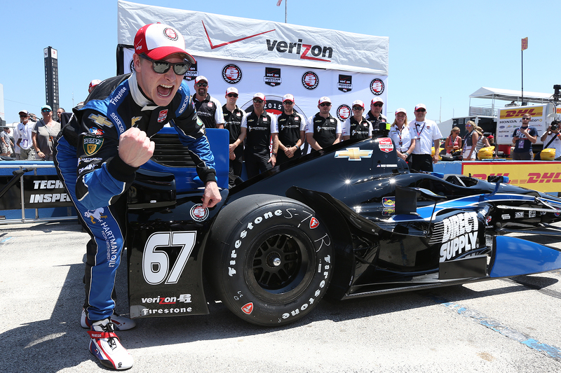Le poleman Josef Newgarden, CFH Racing Chevrolet