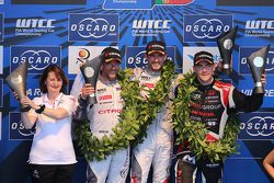 Podio: ganador de la carrera, José María López, Citroën C-Elysée WTCC, Citroen Mundial equipo de Tur