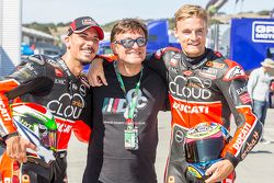 Davide Giugliano, Ducati Team and Chaz Davies, Ducati Team