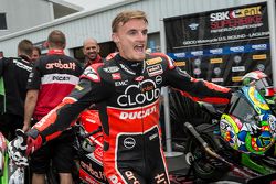 Le vainqueur Chaz Davies, Ducati Team