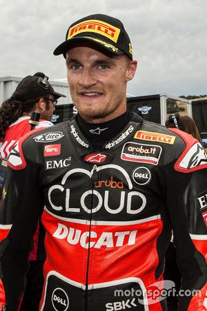 Le vainqueur Chaz Davies, Ducati Team