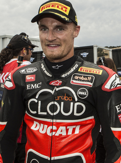 Race winner Chaz Davies, Ducati Team