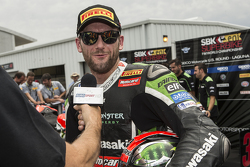 Second place Tom Sykes, Kawasaki Racing