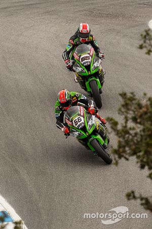 Tom Sykes, Kawasaki Racing; Jonathan Rea, Kawasaki Racing