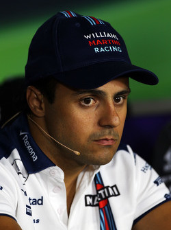 Felipe Massa, Williams en la conferencia de prensa de la FIA
