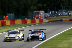 #46 Marc VDS Racing Team BMW Z4: Markus Palttala, Nicky Catsburg, Lucas Luhr and #79 Ecurie Ecosse BMW Z4: Devon Modell, Alasdair McCaig, Oliver Bryant, Alexander Sims