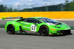 #63 GRT Grasser Racing Team Lamborghini Huracan GT3: Giovanni Venturini, Adrian Zaugg, Mirko Bortolo