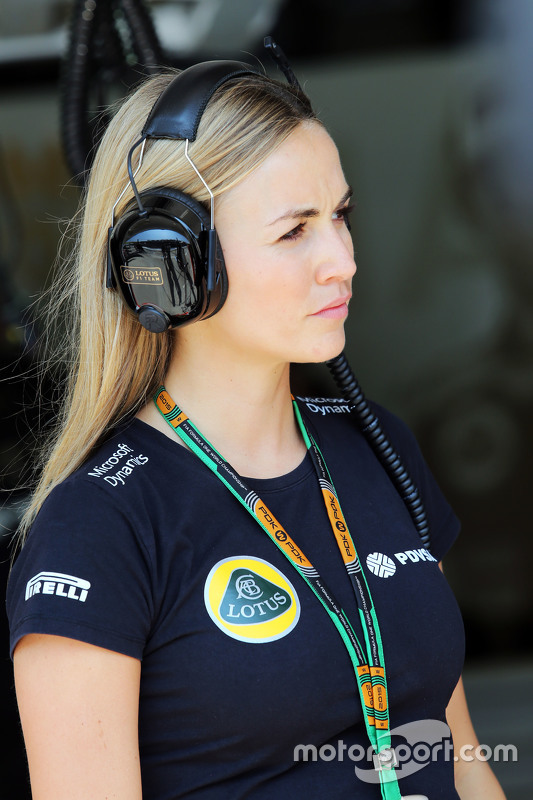 Carmen Jorda, Lotus F1 Team Piloto de desarrollo