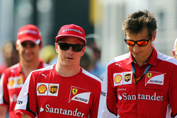 Кими Райкконен, Ferrari и Массимо Ривола, спортивный директор Ferrari
