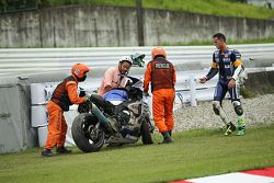 #21 Yamaha: Pol Espargaro involved in a crash