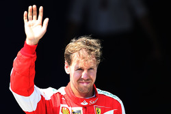 Tercer clasificado Sebastian Vettel, Scuderia Ferrari