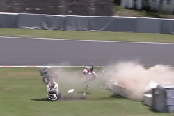 Casey Stoner crashes violently