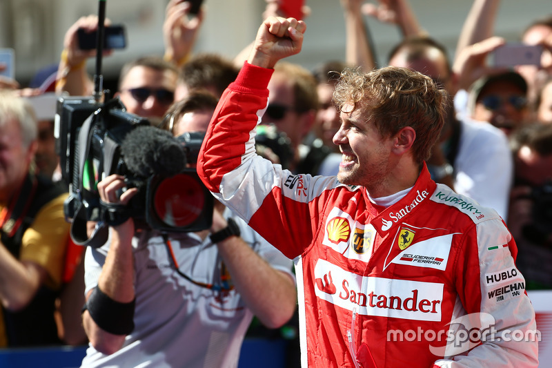 Winner Sebastian Vettel, Ferrari