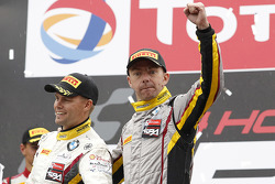 Race winners Markus Palttala and team manager Bas Leinders