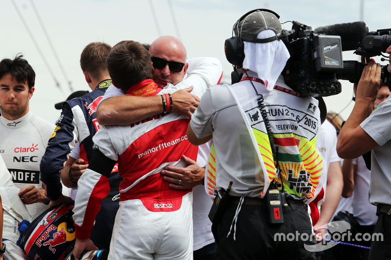 Los pilotos de F1 y la familia de Bianchi fueron uno