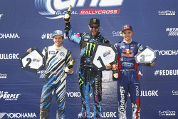 Podium: winner Ken Block, second place Scott Speed, third place Sebastian Eriksson