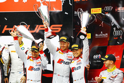 Podium: third place Christian Mamerow, Christopher Mies, Nicki Thiim, Phoenix Racing