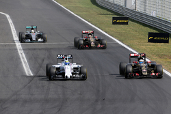Felipe Massa, Williams F1 Team y Romain Grosjean, Lotus F1 Team