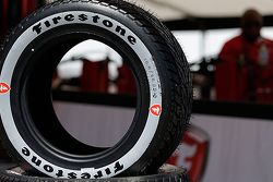 New grey Firestone rain tire