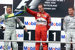Podium: 1. Rubens Barrichello, Ferrari; 2. Mika Häkkinen, McLaren; 3. David Coulthard, McLaren