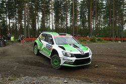 Pontus Tidemand et Emil Axelsson, Skoda Motorsport Skoda Fabia R5